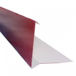 Планка торцевая Шинглас, красная, 100х25х130х15 мм