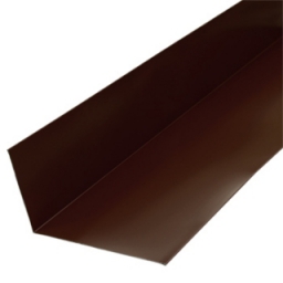 Планка примыкания верхняя 250х147х2000 (ПЭ-8017-ОН) шоколад
