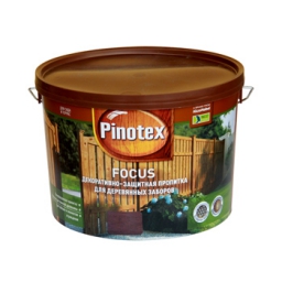 Декоративно-защитная пропитка д/пиленой древесины Pinotex Focus Красное дерево, 5л