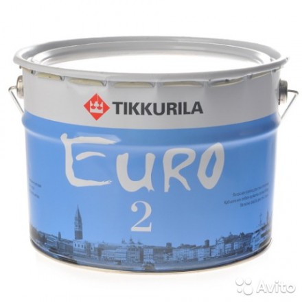 Краска Тиккурила Евро 2 латексная мат., 2,7л