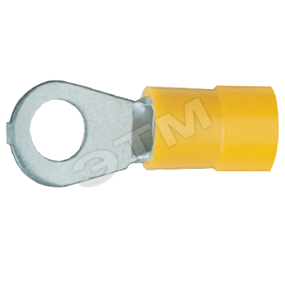 Кольцевой изолир. наконечник 4,0-6,0мм2 под винт М4 (желт.)