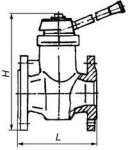 Кран проходной шаровый МА 39010 сталь Ру 16 Ду 50